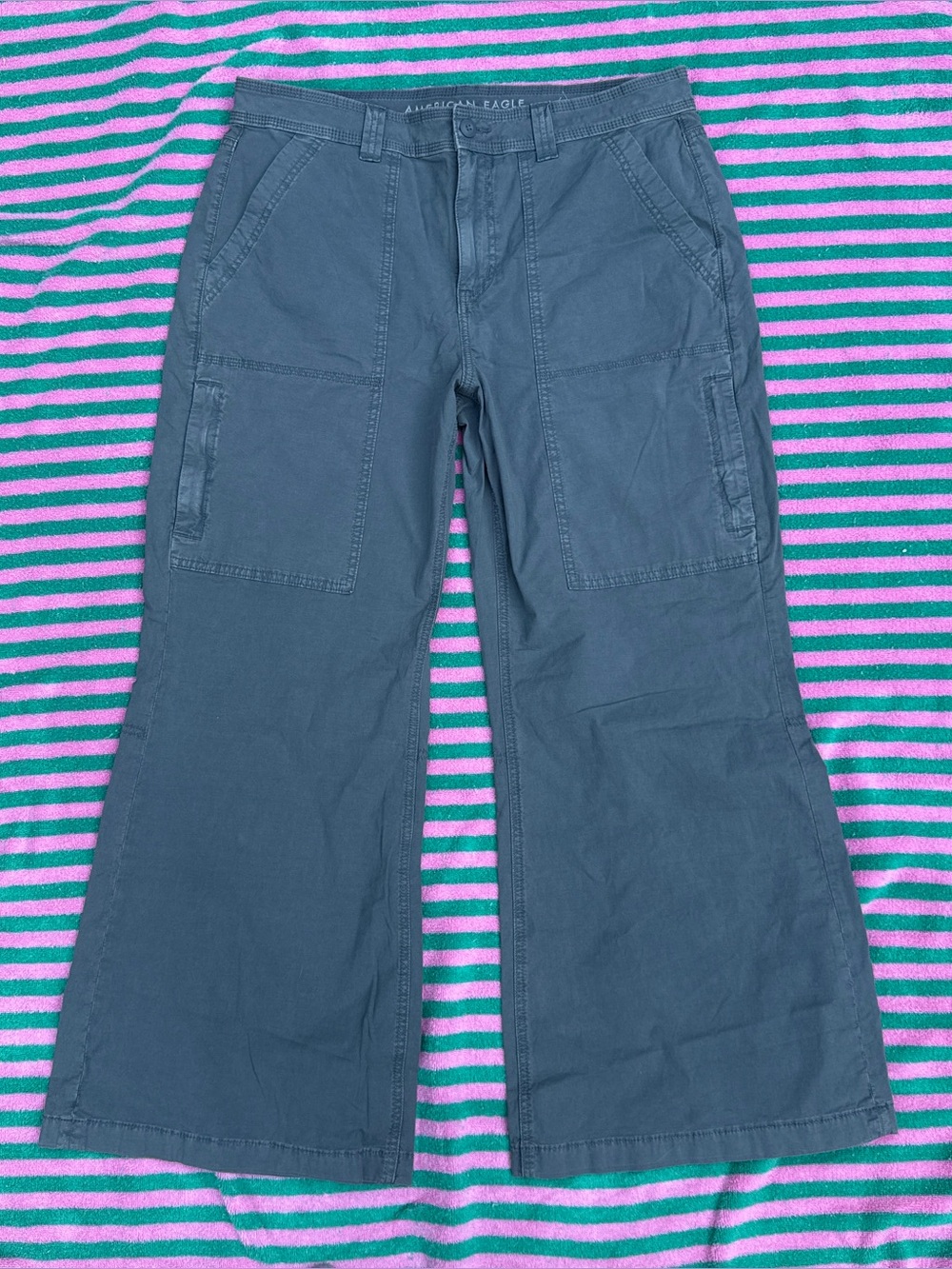 American Eagle Low Rise Baggy Flare